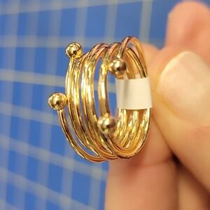 4 Layer Wrap Around Gold Tone Ring